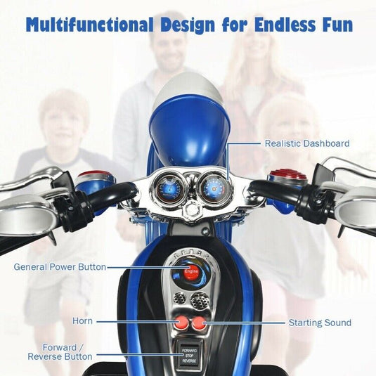 6V Toddler Electric Motorbike with Horn & Headlights - Perfect for Indoor and Outdoor Play!