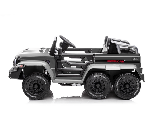 6WD Battery-Powered Kids Ride-On Truck with Remote Control and Baking Paint Finish - 24V Power Wheel