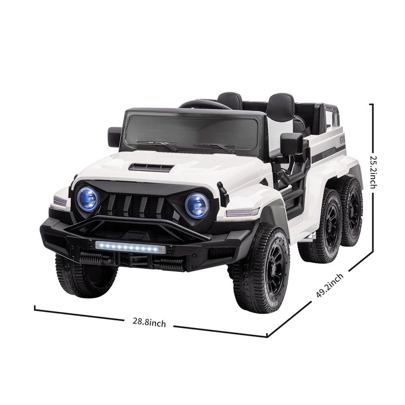 Load image into Gallery viewer, 6WD Kids Ride-On Truck with Remote Control and Lockable Doors - 24V Power Wheels Toy
