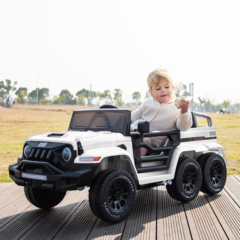 Load image into Gallery viewer, 6WD Kids Ride-On Truck with Remote Control and Lockable Doors - 24V Power Wheels Toy
