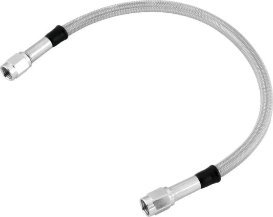Twin Power 58 Inch Clear Coated Dot Stainless Steel Brake Hose AN-3
