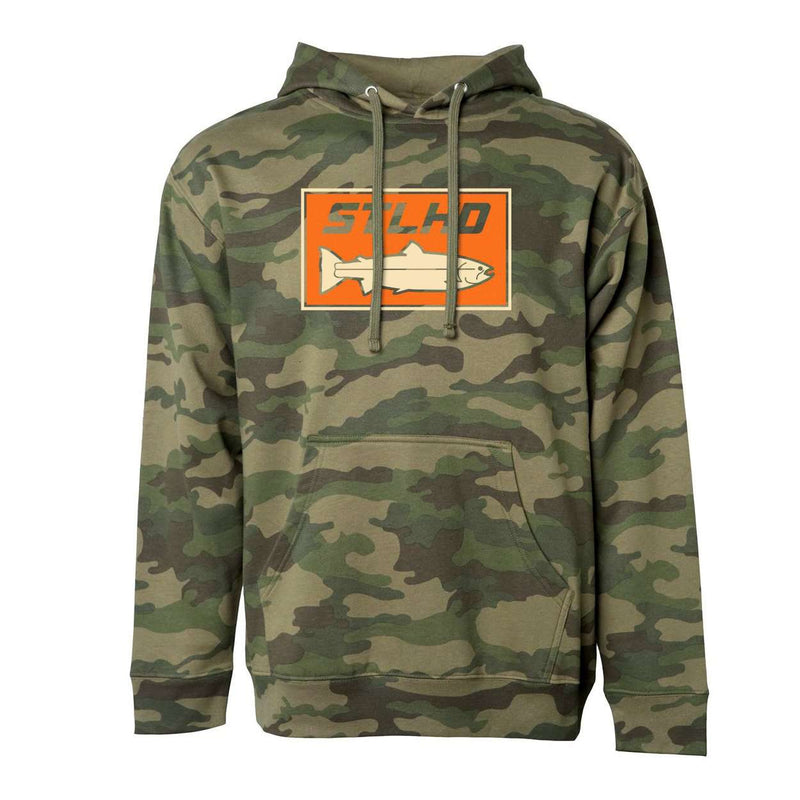 Load image into Gallery viewer, STLHD Men's Woodlands Camo Standard Hoodie
