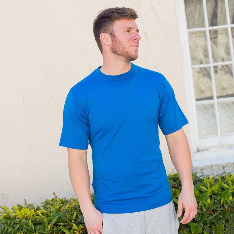 Load image into Gallery viewer, Lightweight Men's Wool T Shirt Crew - 100% Merino Wool

