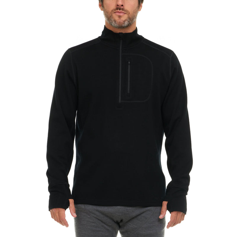 Load image into Gallery viewer, Heavyweight Men's Wool 1/4 Zip - 100% Merino Wool
