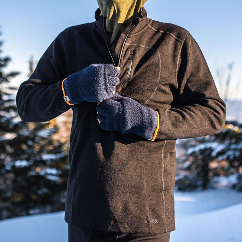 Load image into Gallery viewer, Heavyweight Men's Wool 1/4 Zip - 100% Merino Wool
