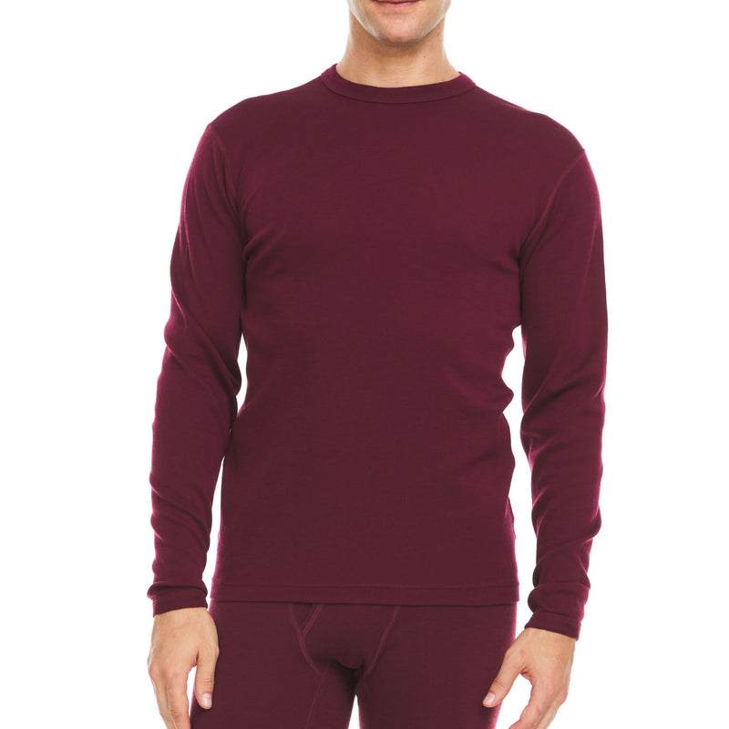 Load image into Gallery viewer, Men's Wool Thermal Top Midweight Base Layer - 100% Merino Wool
