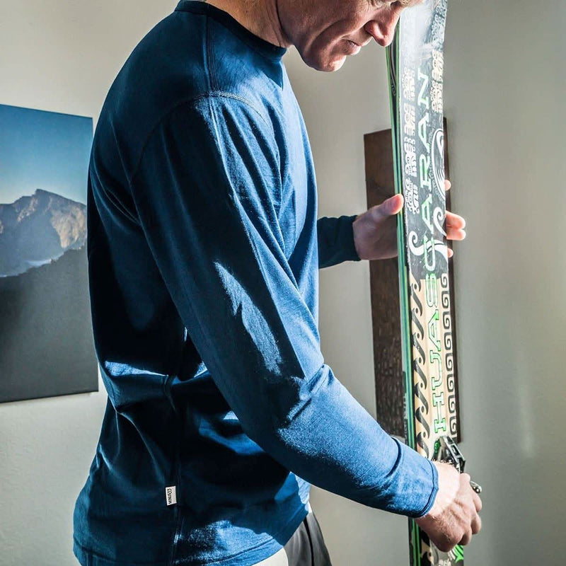 Load image into Gallery viewer, Men's Wool Thermal Top Midweight Base Layer - 100% Merino Wool
