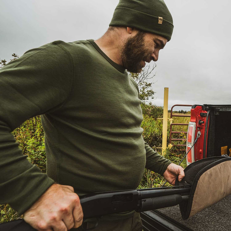 Load image into Gallery viewer, Men's Wool Thermal Top Midweight Base Layer - 100% Merino Wool
