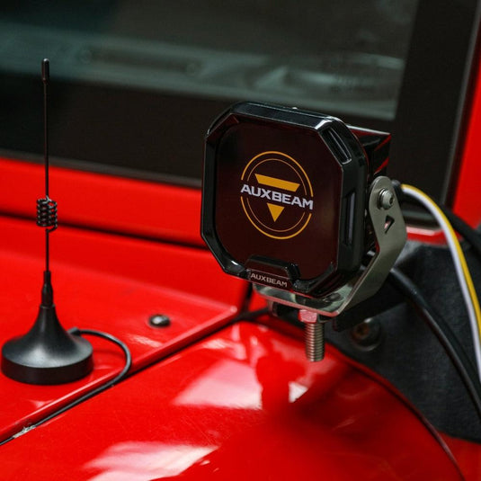 Color Play Series 3 Inch 100W LED Pod Lights Off Road Lights with White DRL & Amber Turn Signal Lights