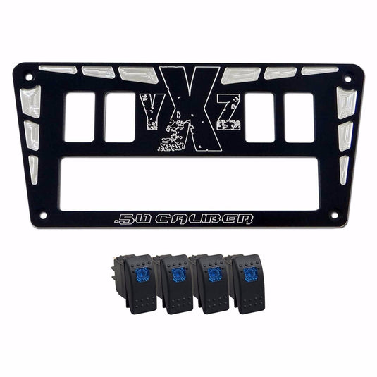 YXZ 1000R Custom CNC 4 Switch Dash Panel