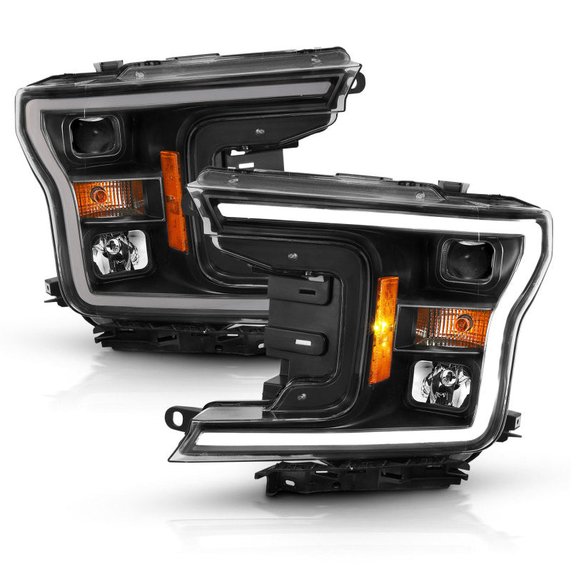 Load image into Gallery viewer, ANZO 2018-2019 Ford F-150 Projector Plank Style H.L. Black Amber (Without Switchback)
