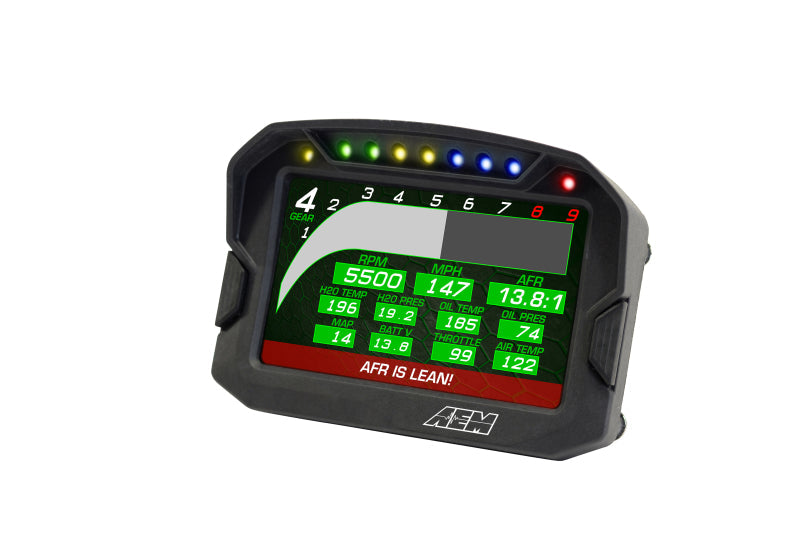 Load image into Gallery viewer, AEM CD-5LG Carbon Logging Digital Dash Display w/ Internal 10Hz GPS &amp; Antenna 30-5603
