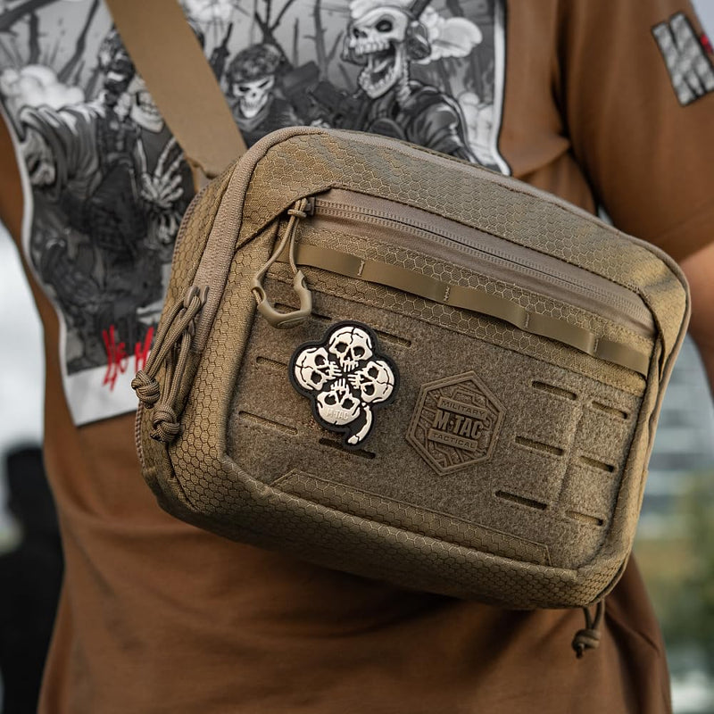 Load image into Gallery viewer, M-Tac Patch Clover with Skull 3D PVC
