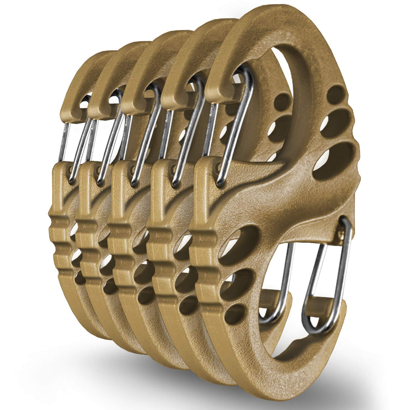 Load image into Gallery viewer, M-Tac Plastic S-Binner Carabiners - (Set of 5)
