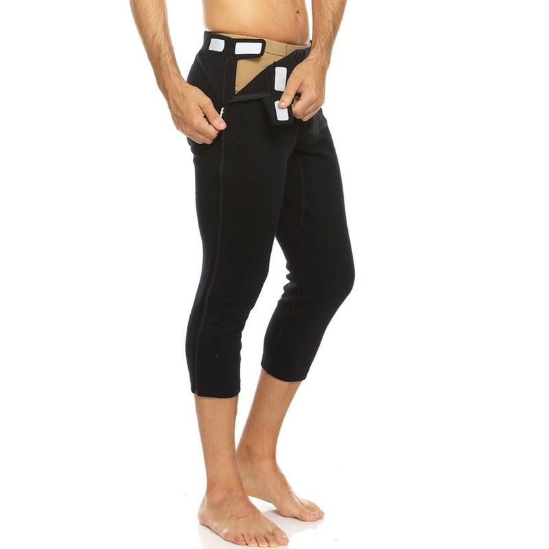 Load image into Gallery viewer, Heavyweight Wool Zip-Off Bottoms 3/4 length - 100% Merino Wool
