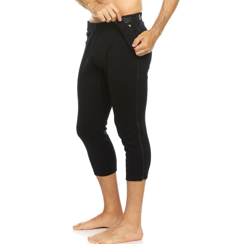 Load image into Gallery viewer, Heavyweight Wool Zip-Off Bottoms 3/4 length - 100% Merino Wool
