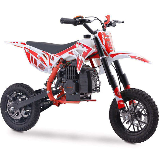 Mototec Villain 52cc 2-stroke Kids Gas Dirt Bike Red - Skoutley Outdoors LLC