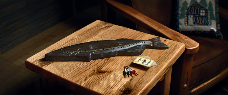 Load image into Gallery viewer, Cribbage Board-Fish
