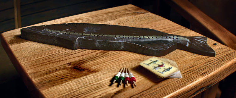 Load image into Gallery viewer, Cribbage Board-Fish
