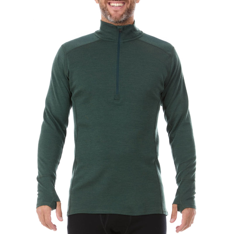 Load image into Gallery viewer, Midweight Men's Wool 1/4 Zip -  100% Merino Wool
