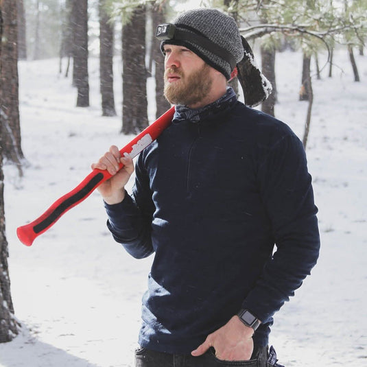 Midweight Men's Wool 1/4 Zip -  100% Merino Wool