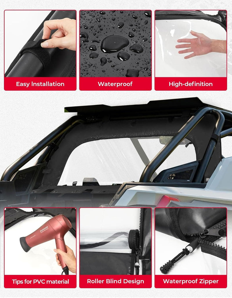Load image into Gallery viewer, Soft Rear Windshield for Polaris RZR PRO R/ R4 2022-2024
