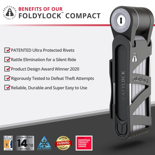 Foldylock Compact - Seatylock’s All-Time Bestseller Folding Bike Lock