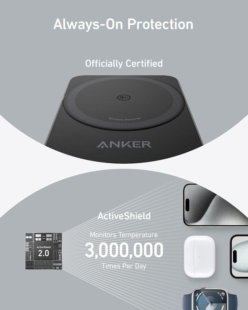 Load image into Gallery viewer, Anker MagGo Wireless Charging Station (Foldable 3-in-1)
