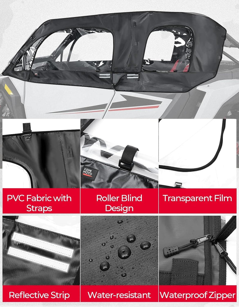 Load image into Gallery viewer, Soft Cab Enclosure Upper Doors for Polaris RZR XP 4 1000 2024-2025
