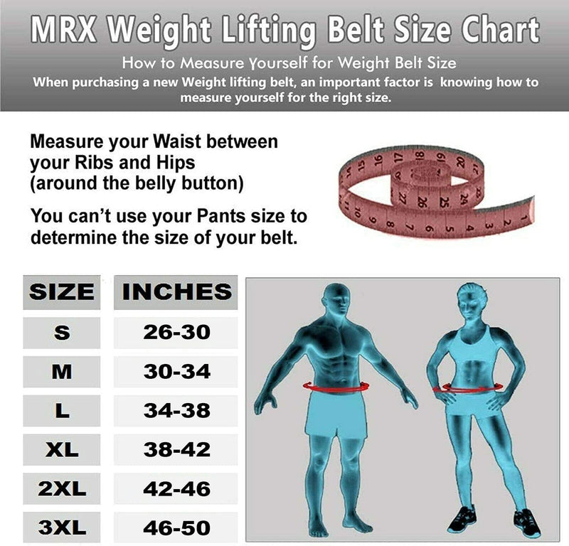 Load image into Gallery viewer, MRX Weight Lifting Belt Leather 4 Inches Wide Back Support Powerlifting Belts for Men Women
