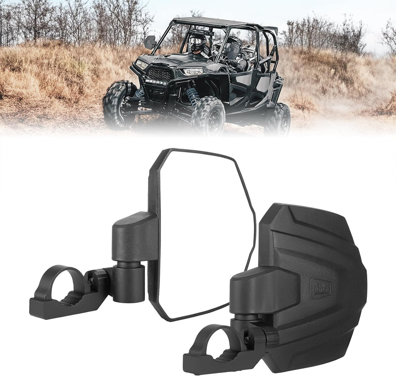 Load image into Gallery viewer, UTV Universal Large View Side Mirrors for 1.65"-2" Roll Bar
