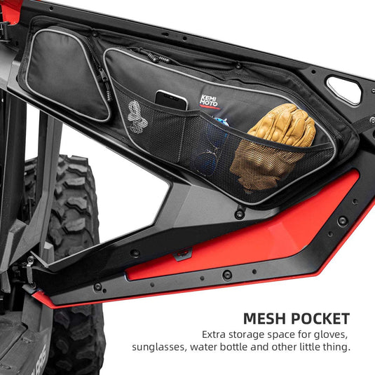 Front Door Bags with Removable Knee Pad for RZR PRO XP 2020-2024