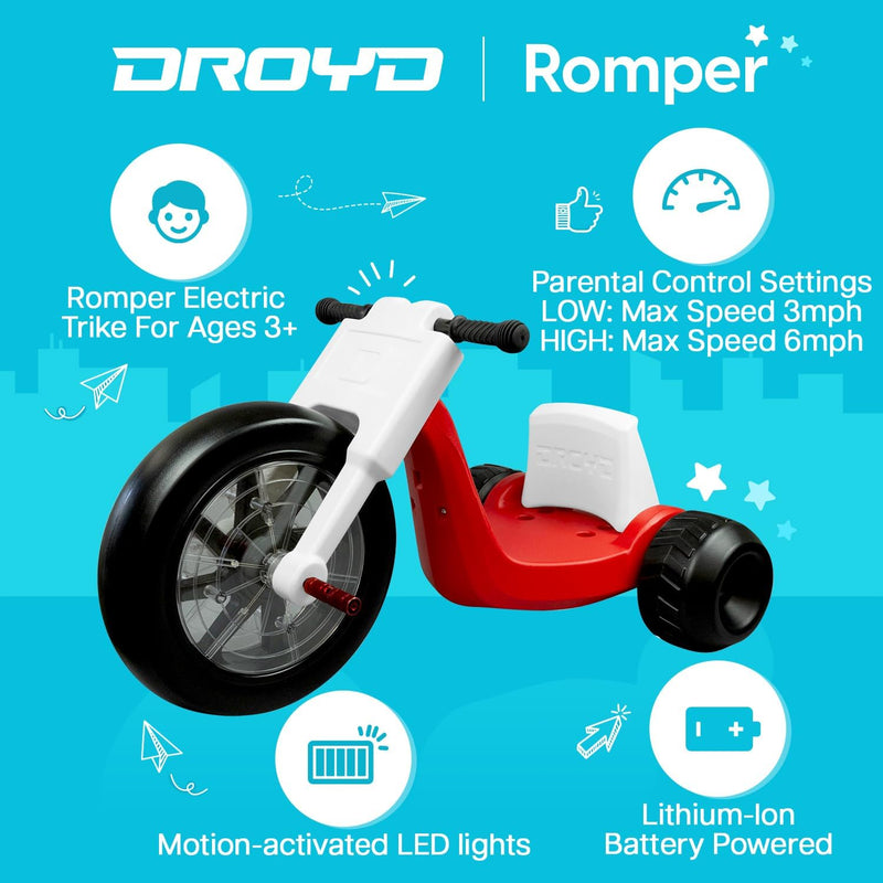 Load image into Gallery viewer, Droyd Romper Electric Trike for kids
