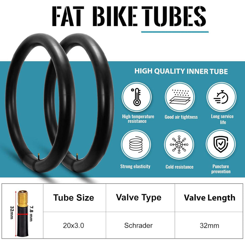 Load image into Gallery viewer, Fat Tire Tube - 20”×3" / 26"×3"
