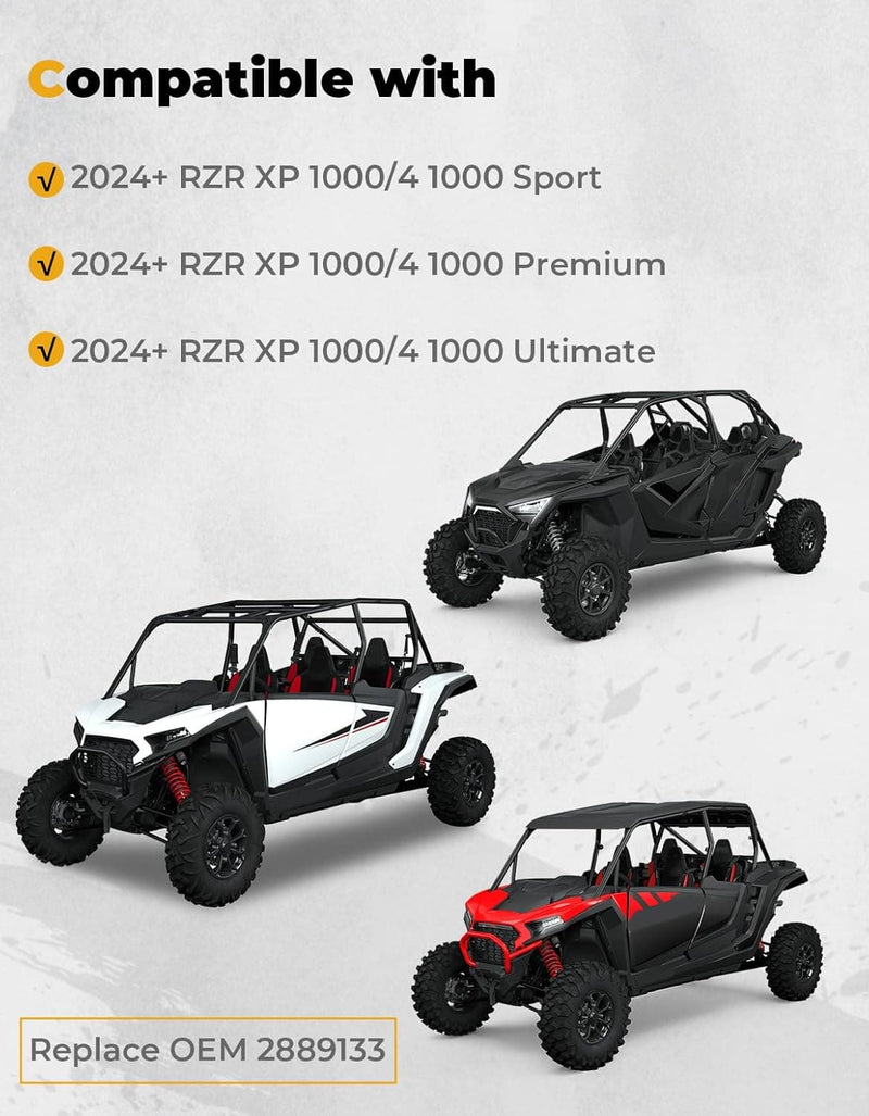Load image into Gallery viewer, Fender Flares 8.5" Extended Mud Flaps for 2024-2025 Polaris RZR XP 4 1000 (4PCS)
