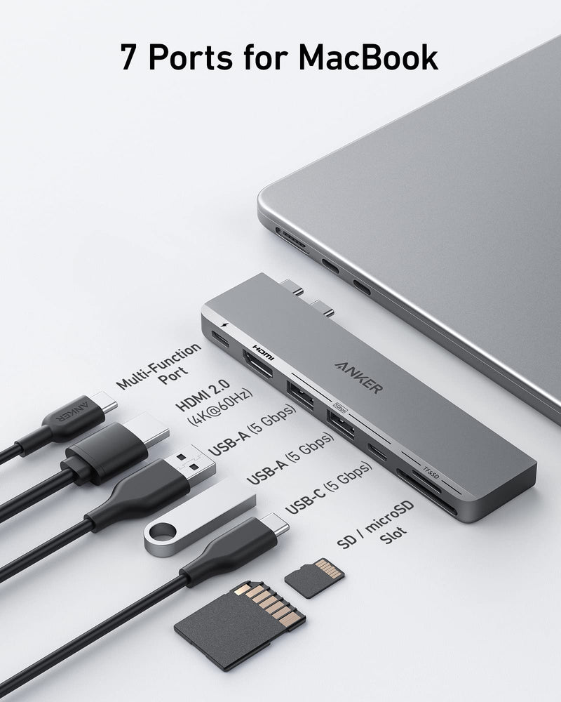 Load image into Gallery viewer, Anker <b>547</b> USB-C Hub (7-in-2, for MacBook)
