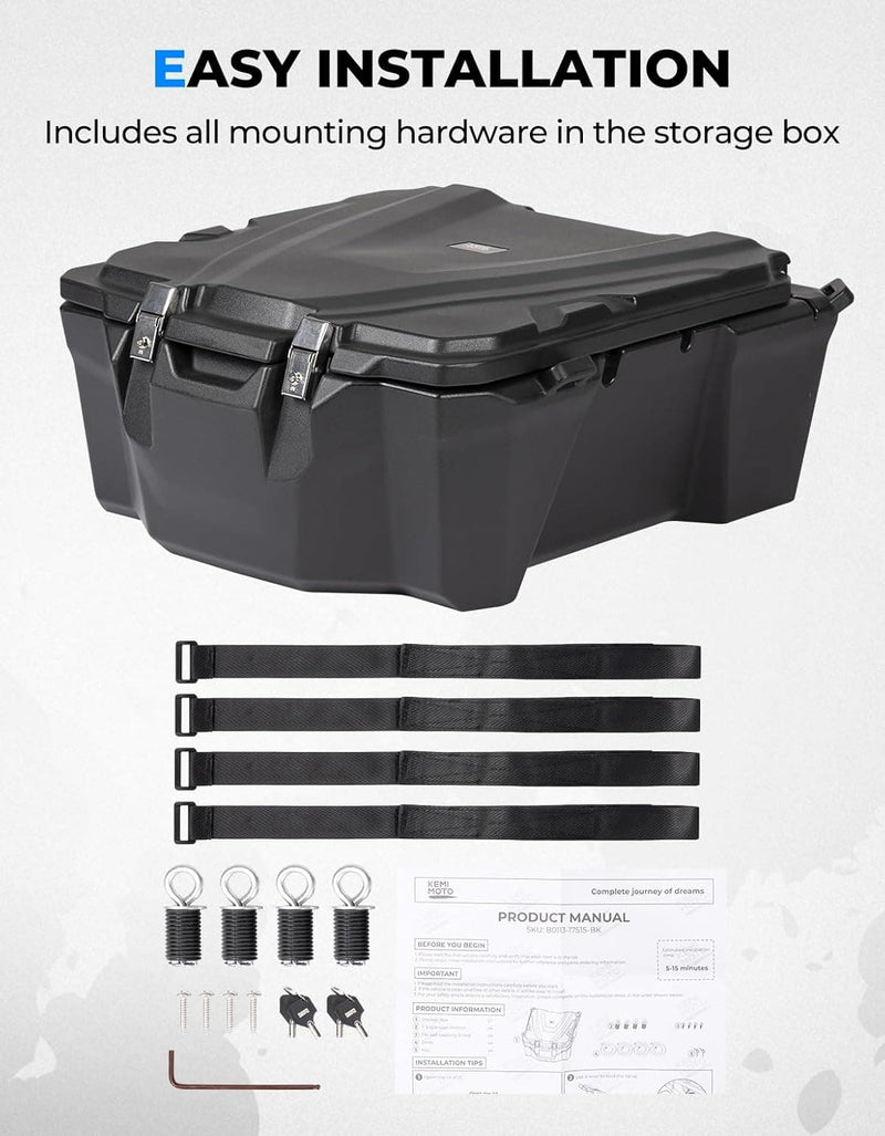Load image into Gallery viewer, 100L UTV Rear Cargo Box for Polaris RZR XP 1000 /4 (2019-2023)
