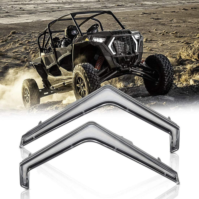 Load image into Gallery viewer, UTV Front Turn Fang Light Set Fit 2019+ Polaris RZR XP 1000/ Turbo S
