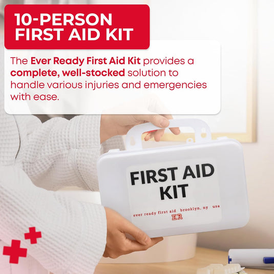 10 Person First Aid Kit - OSHA and ANSI Class A Compliant