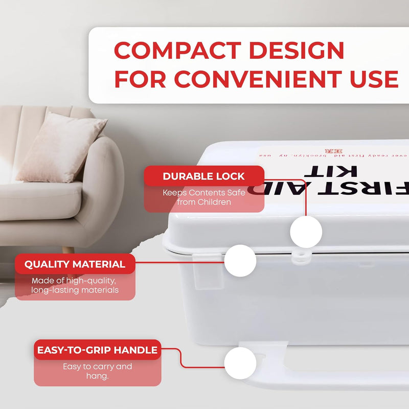 Load image into Gallery viewer, 10 Person First Aid Kit - OSHA and ANSI Class A Compliant
