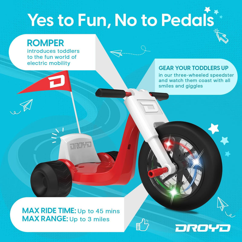 Load image into Gallery viewer, Droyd Romper Electric Trike for kids
