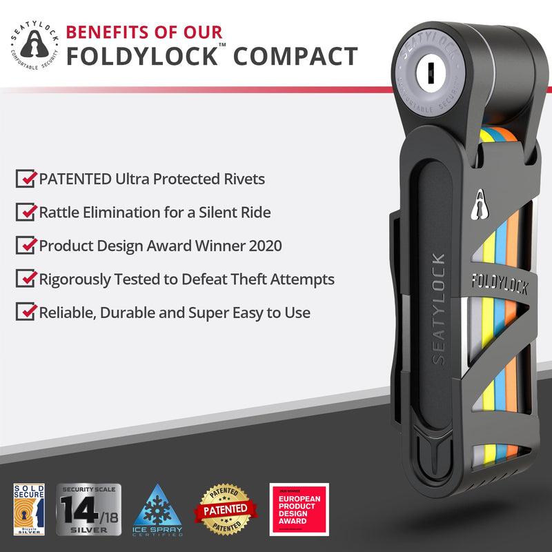 Load image into Gallery viewer, Foldylock Compact - Seatylock’s All-Time Bestseller Folding Bike Lock
