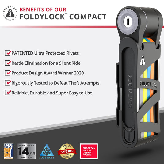 Foldylock Compact - Seatylock’s All-Time Bestseller Folding Bike Lock