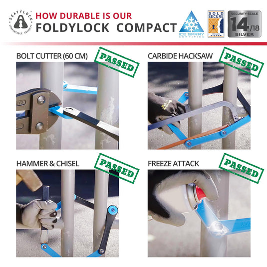 Foldylock Compact - Seatylock’s All-Time Bestseller Folding Bike Lock