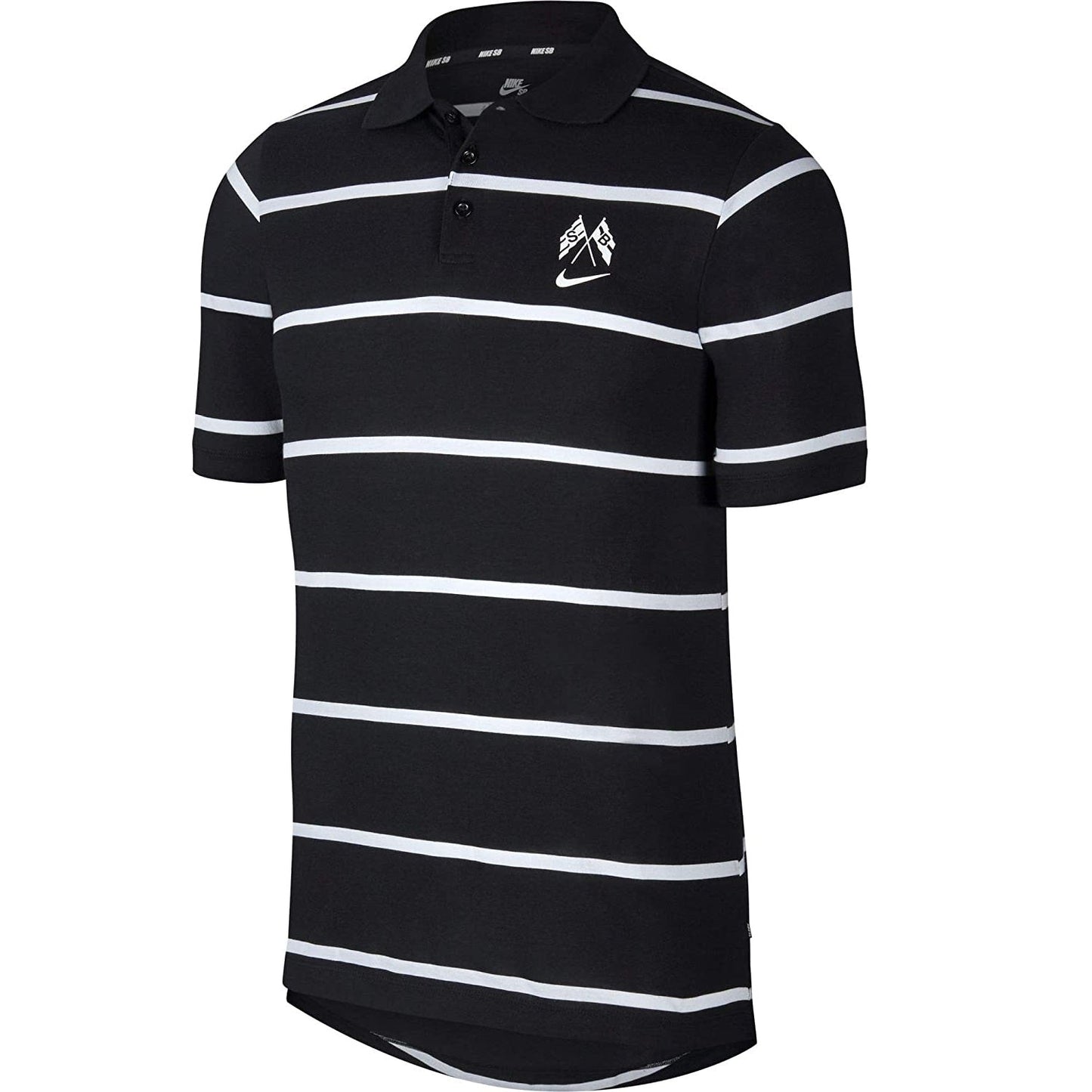 Nike SB Dri-Fit Jersey Polo Shirt - Black/Summit White