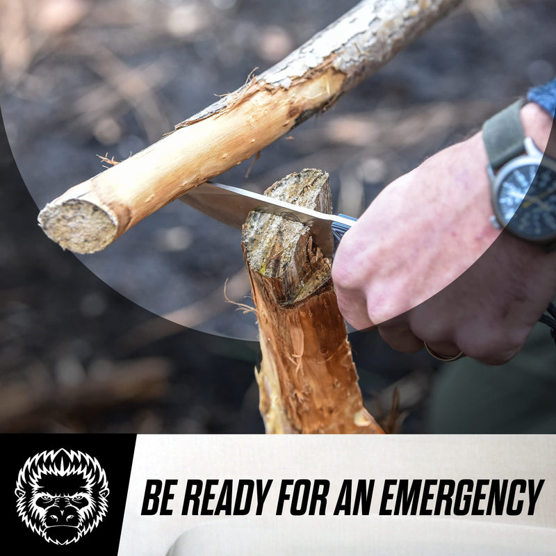 Load image into Gallery viewer, The Naked Silverback Survival Knife Giftset for Men
