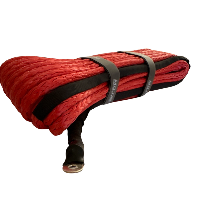 Load image into Gallery viewer, 3/8&#39;&#39; x 85&#39; Synthetic Winch Rope with forged winch hook
