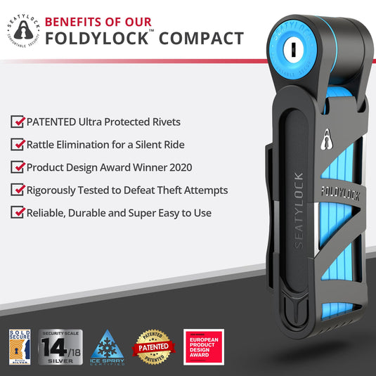 Foldylock Compact - Seatylock’s All-Time Bestseller Folding Bike Lock