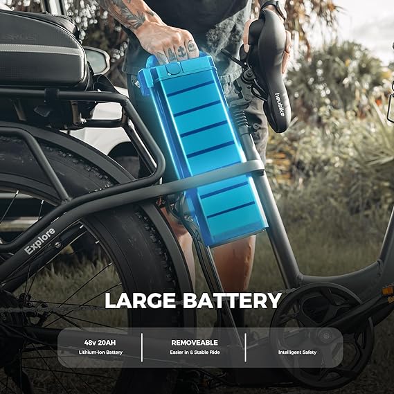 Load image into Gallery viewer, Heybike Explore Electric Bike Black
