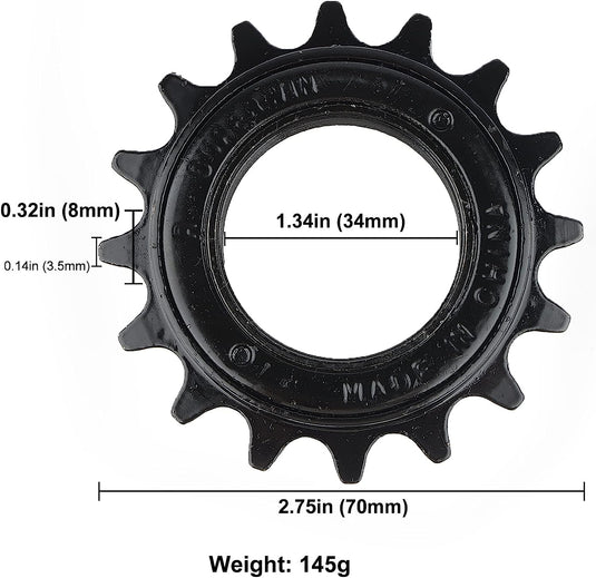 16T Single Speed Bike Freewheel
